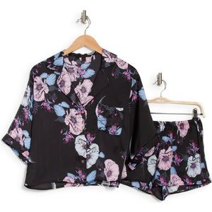 Midnight Bakery Floral Black Pajama Set